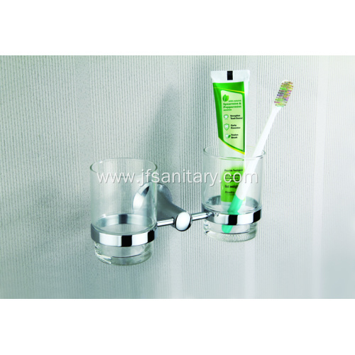 2 Toothbrush Double Tumbler Holder